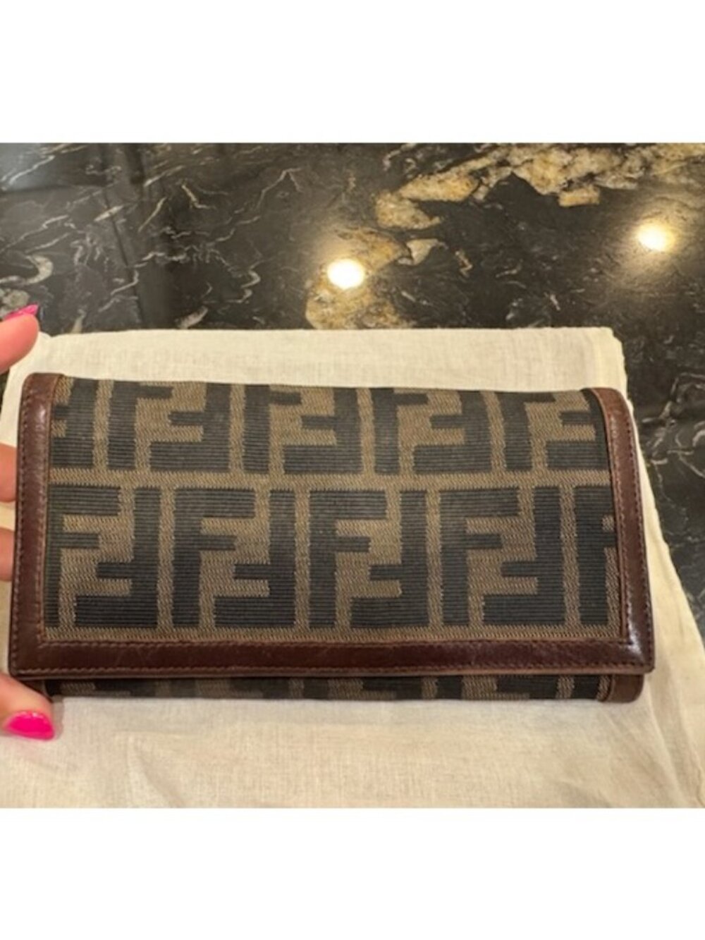 Fendi Zucca Long Wallet